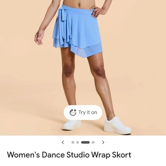 logilatws Pants - Women's Blue Dance Studio Wrap Skort